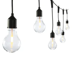 STT Lichterkette Solar Light schwarz, transparent Online