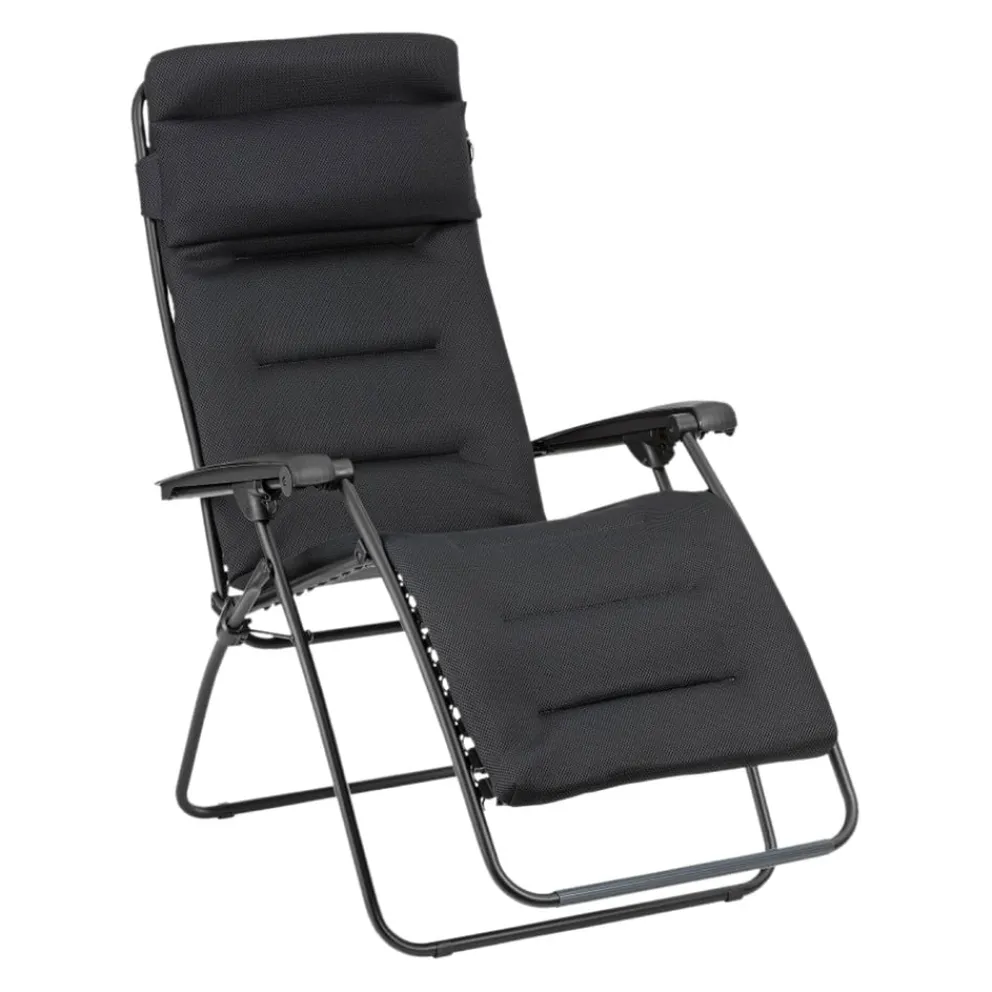 Lafuma Mobilier Liegestuhl Akili schwarzgrau