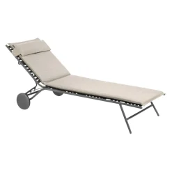 Lafuma Mobilier Liegestuhl Hedona beige New