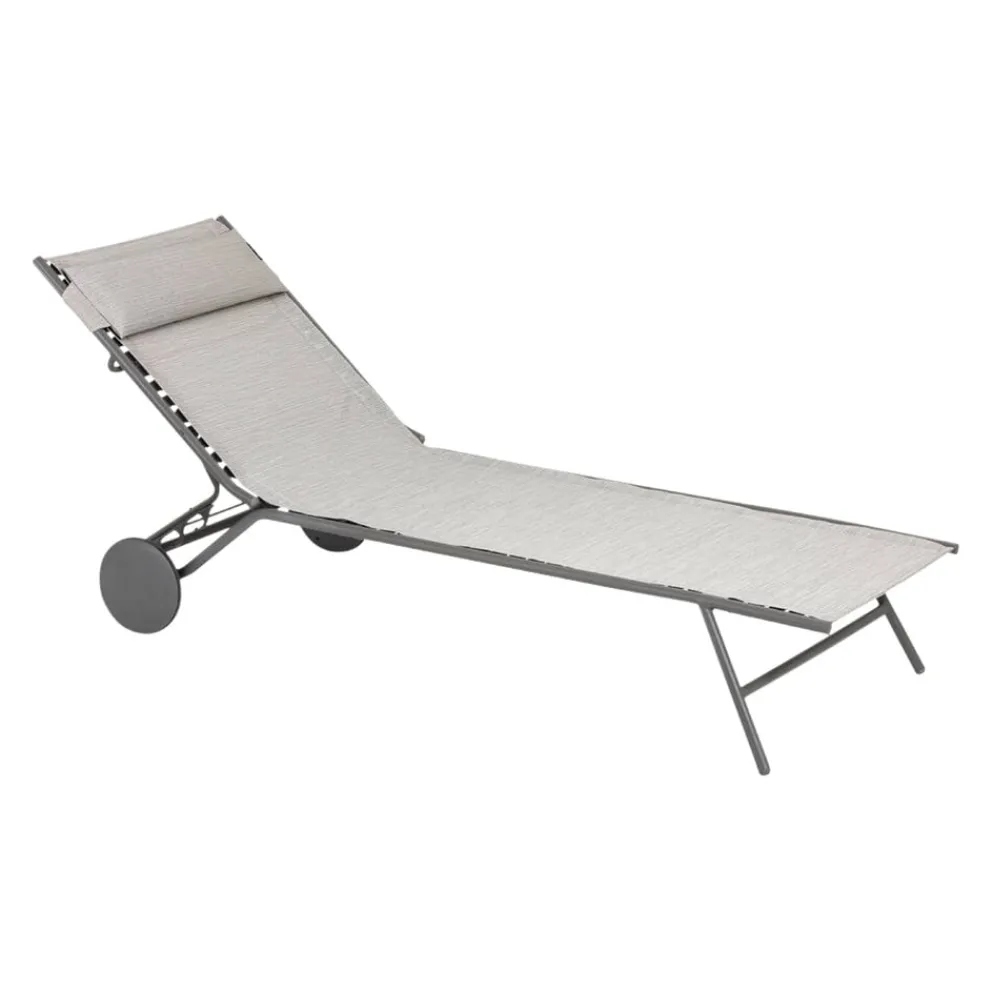 Lafuma Mobilier Liegestuhl Miami grau Sale