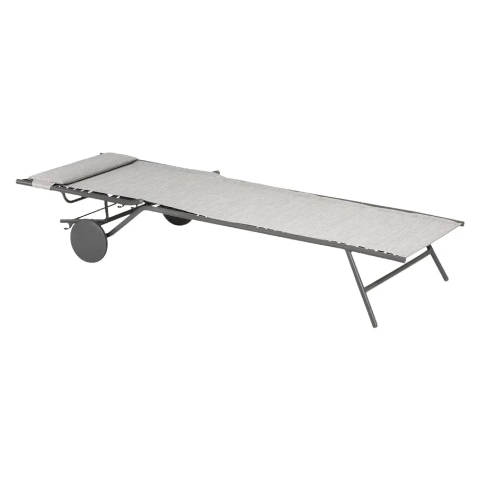 Lafuma Mobilier Liegestuhl Miami grau Sale