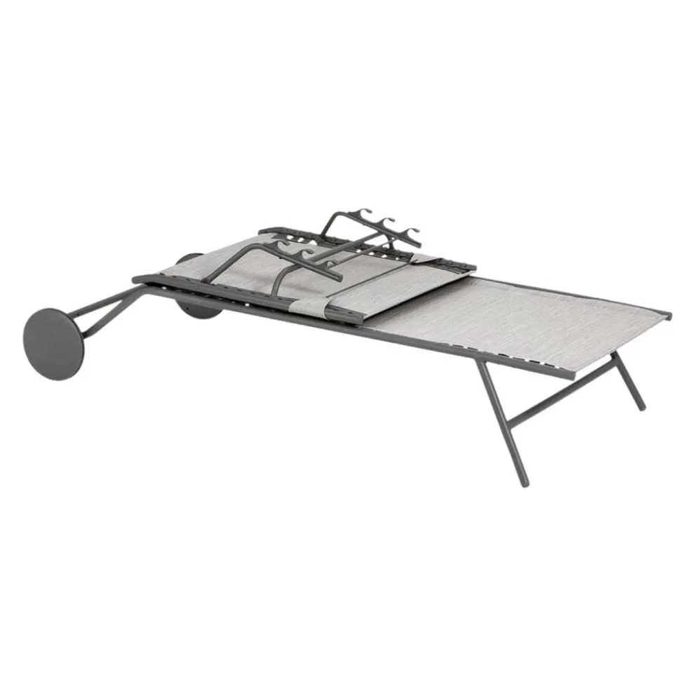 Lafuma Mobilier Liegestuhl Miami grau Sale