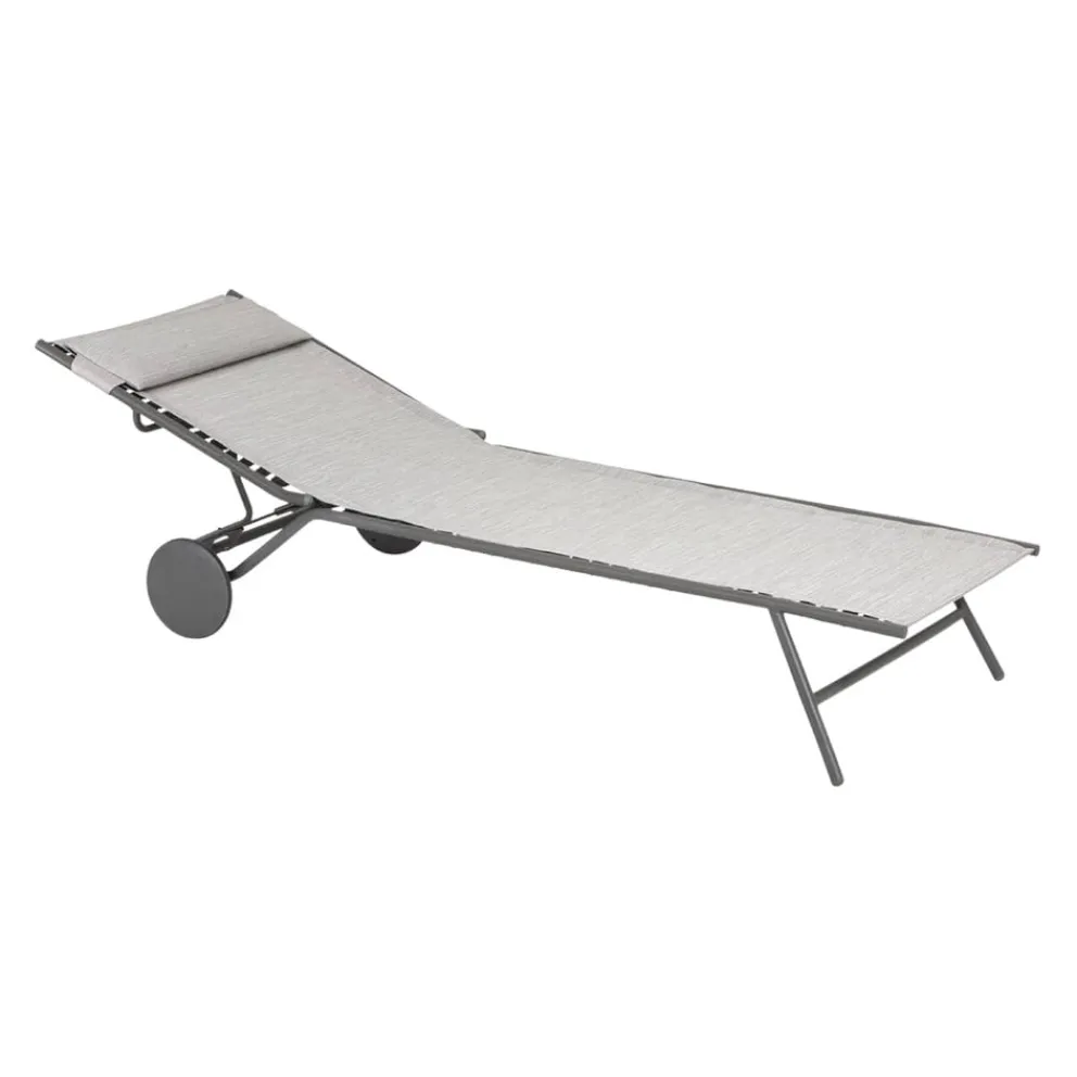 Lafuma Mobilier Liegestuhl Miami grau Sale