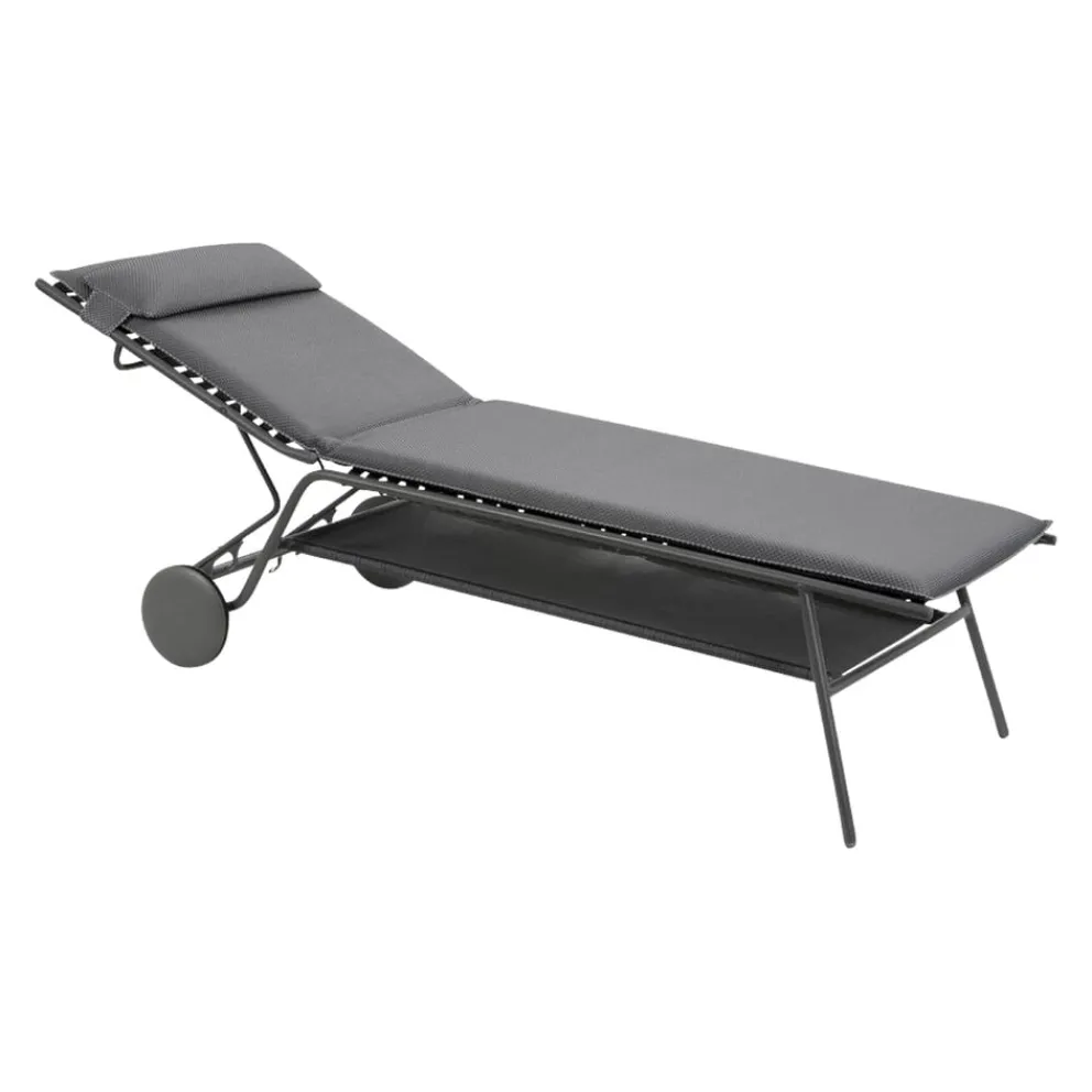 Lafuma Mobilier Liegestuhl Miami grau Sale