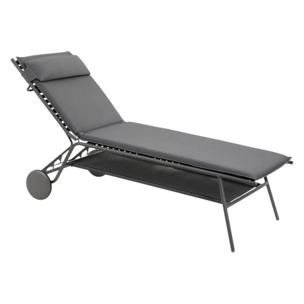 Lafuma Mobilier Liegestuhl Miami grau Sale