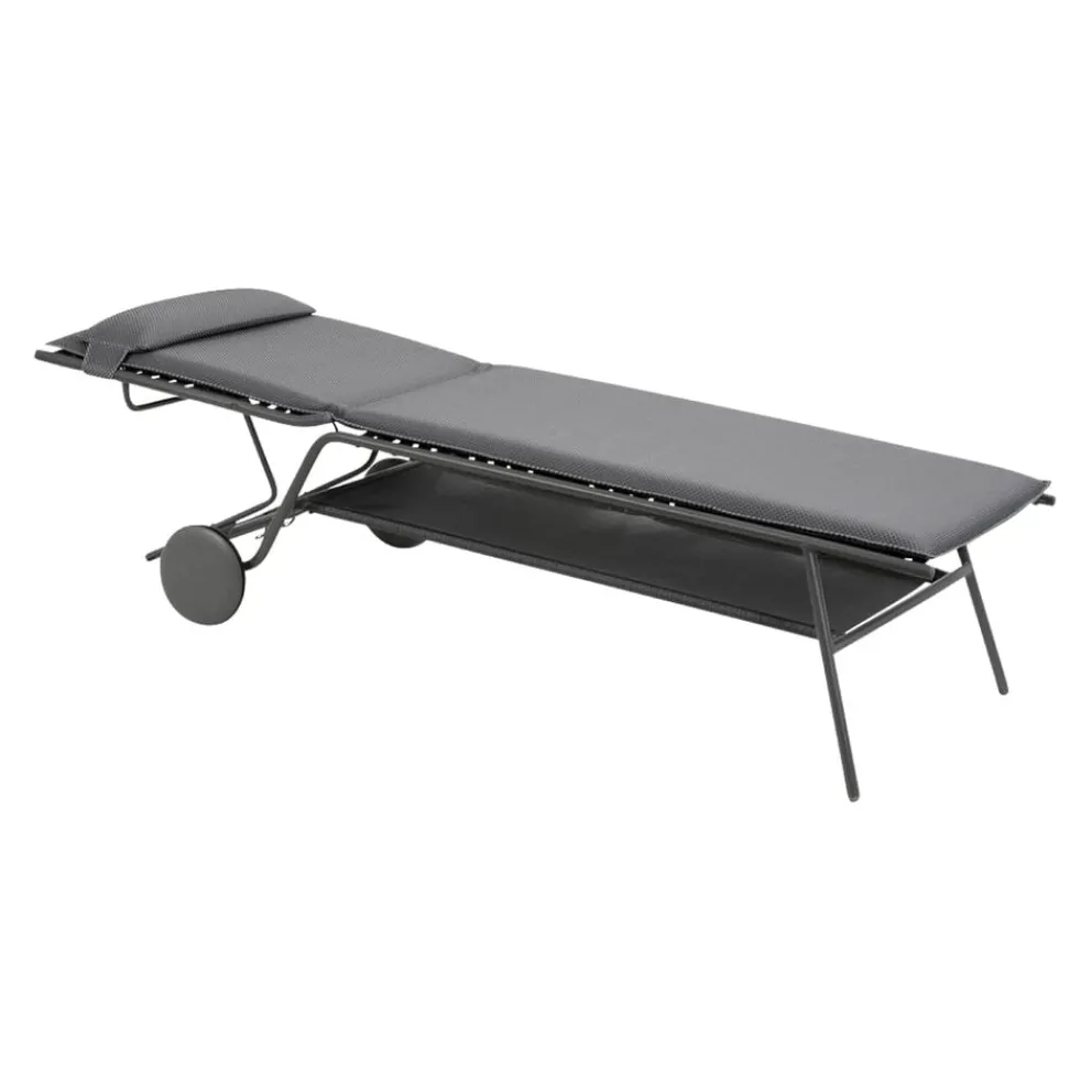 Lafuma Mobilier Liegestuhl Miami grau Sale