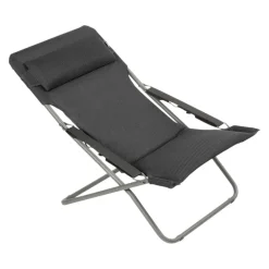 Lafuma Mobilier Liegestuhl Transabed dunkelgrau Hot