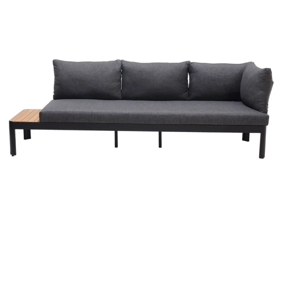 Johann Jakob Lounge Boracay grau, schwarz, teakfarbig Sale