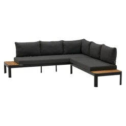 Johann Jakob Lounge Boracay grau, schwarz, teakfarbig Sale
