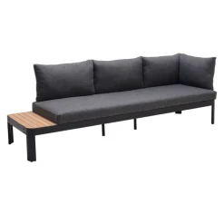 Johann Jakob Lounge Boracay grau, schwarz, teakfarbig Sale