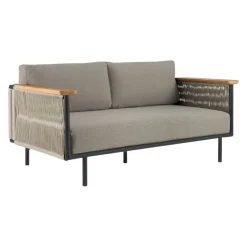 Ethnicraft Lounge Corbey braun, graubeige, schwarz Hot