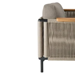 Ethnicraft Lounge Corbey braun, graubeige, schwarz Hot