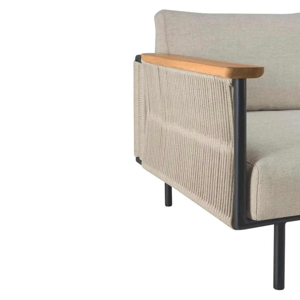 Ethnicraft Lounge Corbey beige, braun, schwarz New