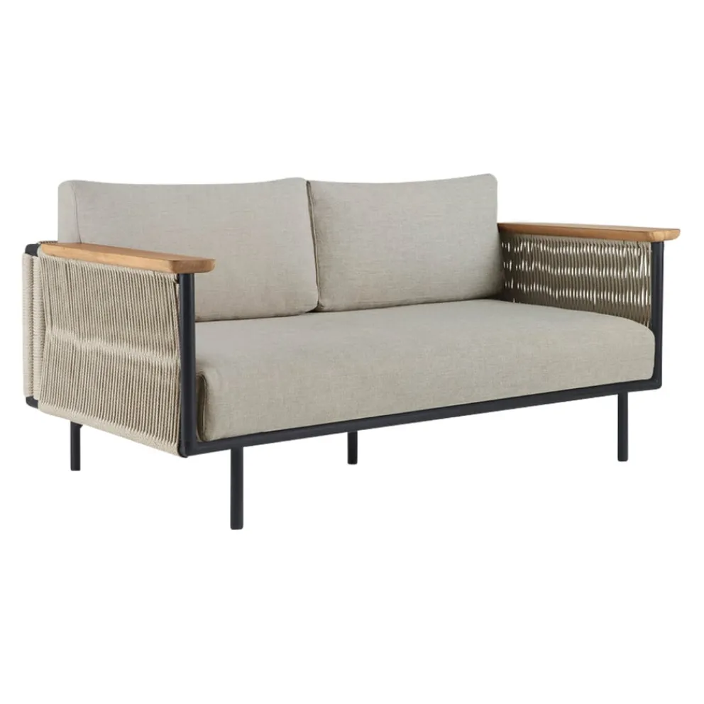 Ethnicraft Lounge Corbey beige, braun, schwarz New