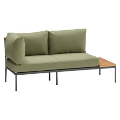 Johann Jakob Lounge Element Aruba dunkelgrau, teakfarbig Hot
