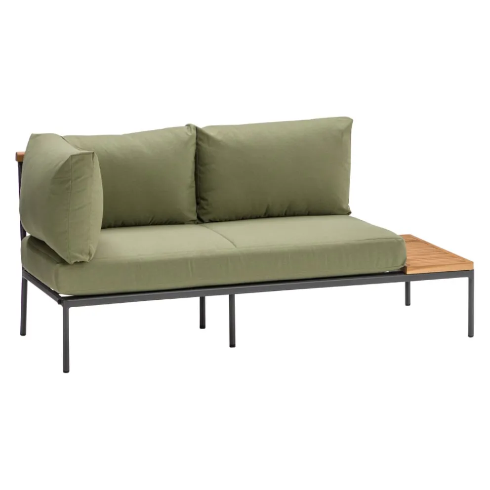 Johann Jakob Lounge Element Aruba dunkelgrau, teakfarbig Hot