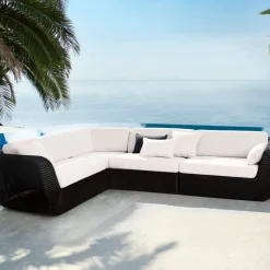 Cane-line Lounge Element Savannah Black, white YSN94 Outlet