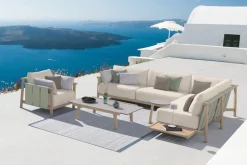 edy&liv Lounge Vaia beige, weissgrün New