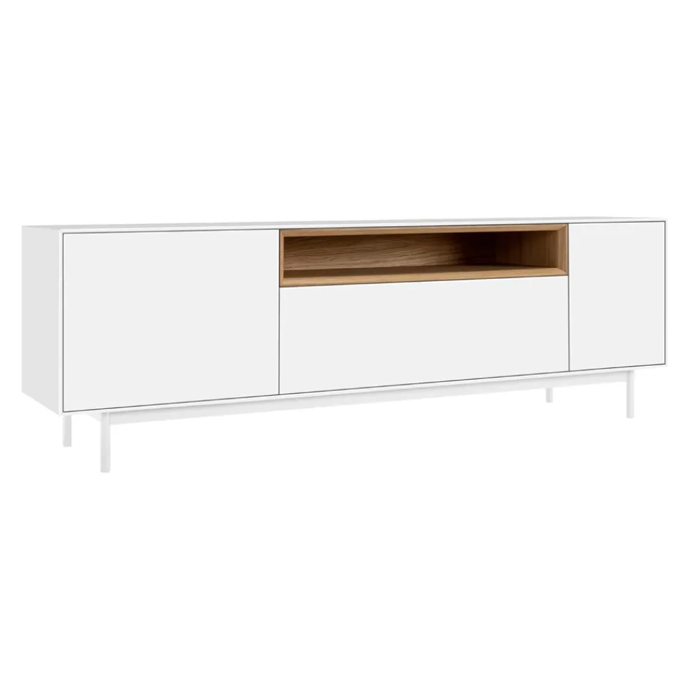 atelier pfister Lowboard Amden anthrazit, eichefarbig, weiss Clearance