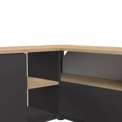 Temahome Lowboard ANGLE eichefarbig, schwarz Outlet