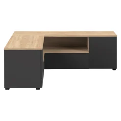 Temahome Lowboard ANGLE eichefarbig, schwarz Outlet