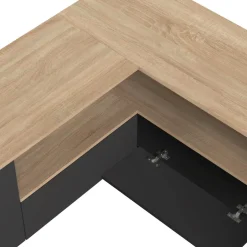 Temahome Lowboard ANGLE eichefarbig, schwarz Outlet