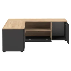Temahome Lowboard ANGLE eichefarbig, schwarz Outlet