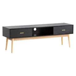 MID.YOU Lowboard Eiche Dekor schwarz Outlet