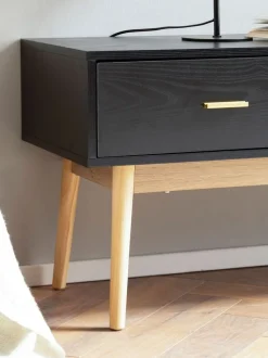 MID.YOU Lowboard Eiche Dekor schwarz Outlet