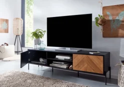 MID.YOU Lowboard Eiche Dekor schwarz Online