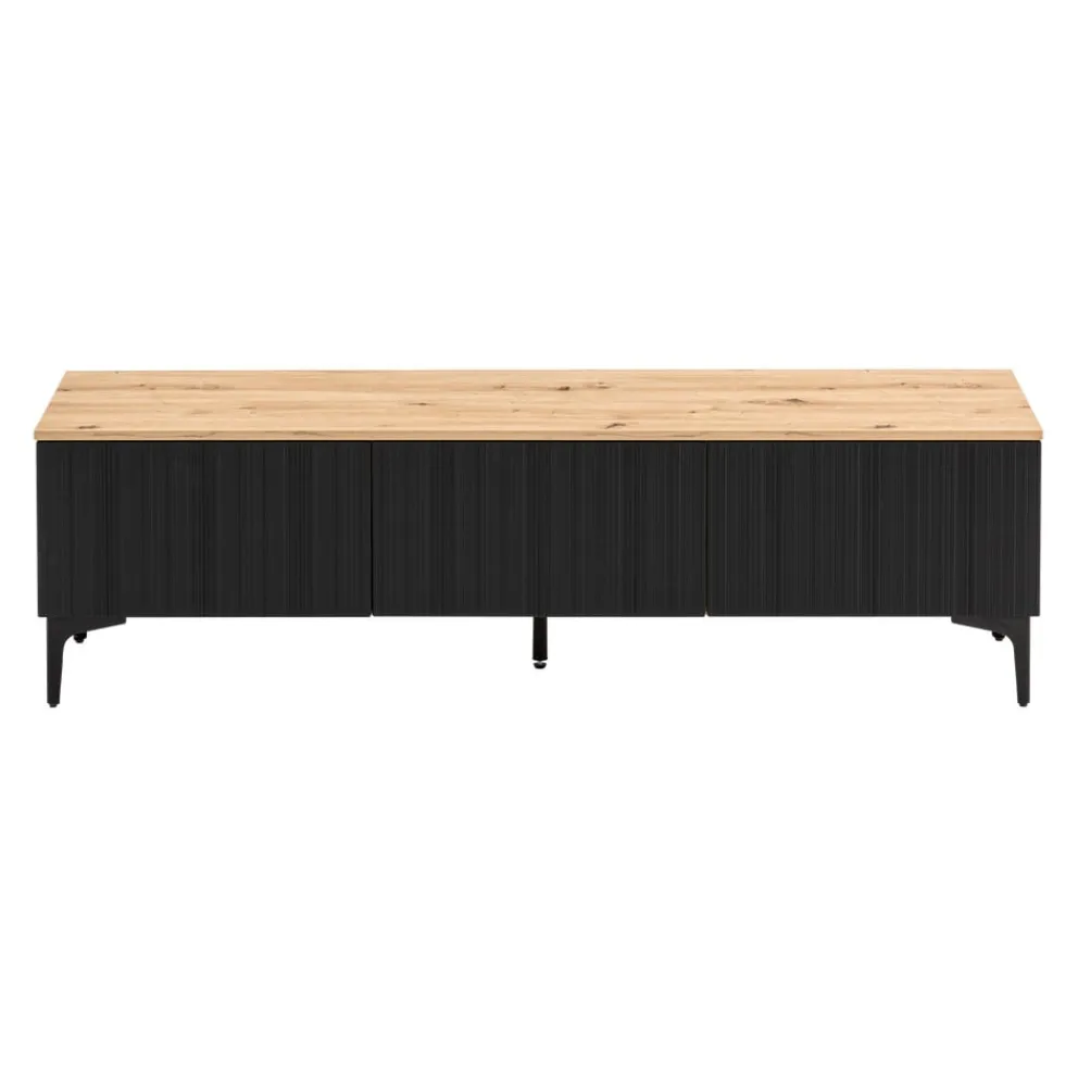 BYYU Lowboard Kleo eichefarbig, schwarz Discount