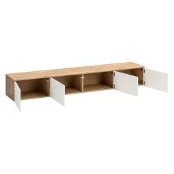 BYYU Lowboard Kleo eichefarbig, weiss