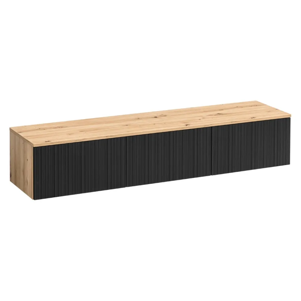 BYYU Lowboard Kleo eichefarbig, schwarz Best