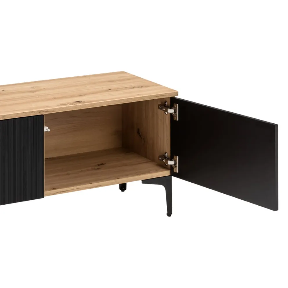 BYYU Lowboard Kleo eichefarbig, schwarz Best