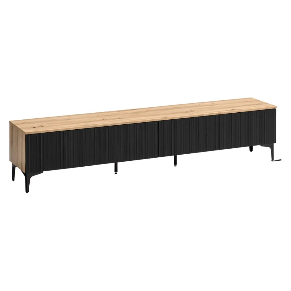 BYYU Lowboard Kleo eichefarbig, schwarz Best