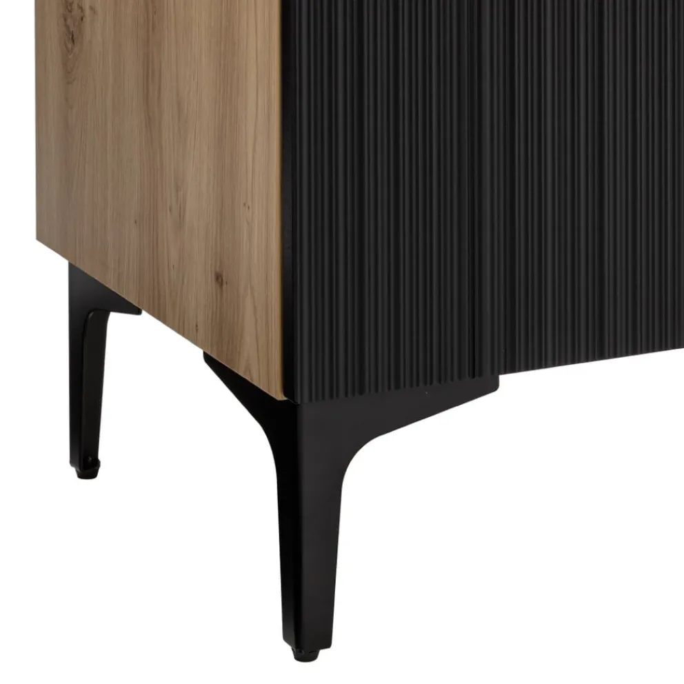 BYYU Lowboard Kleo eichefarbig, schwarz Best