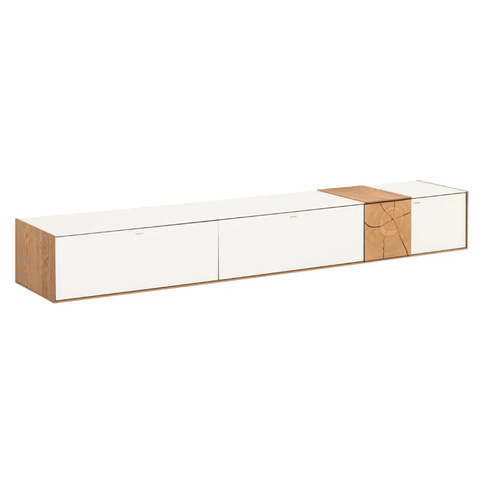 VALNATURA Lowboard Lago eichefarbig, weiss Outlet