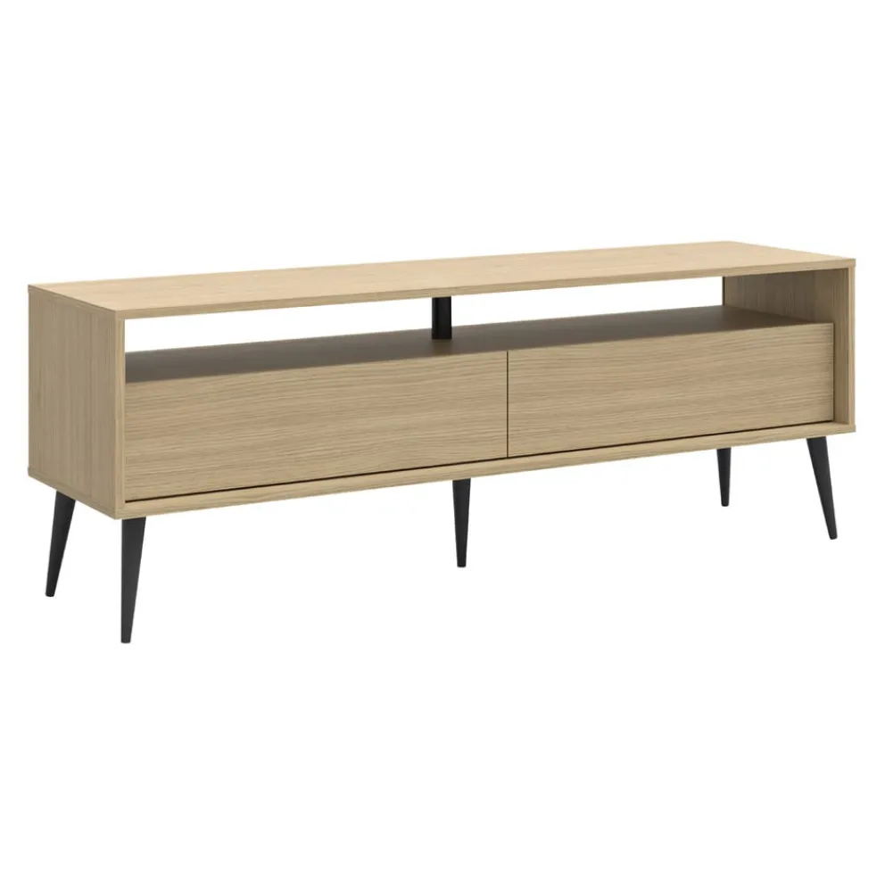 Temahome Lowboard LAKE eichefarbig, schwarz Clearance