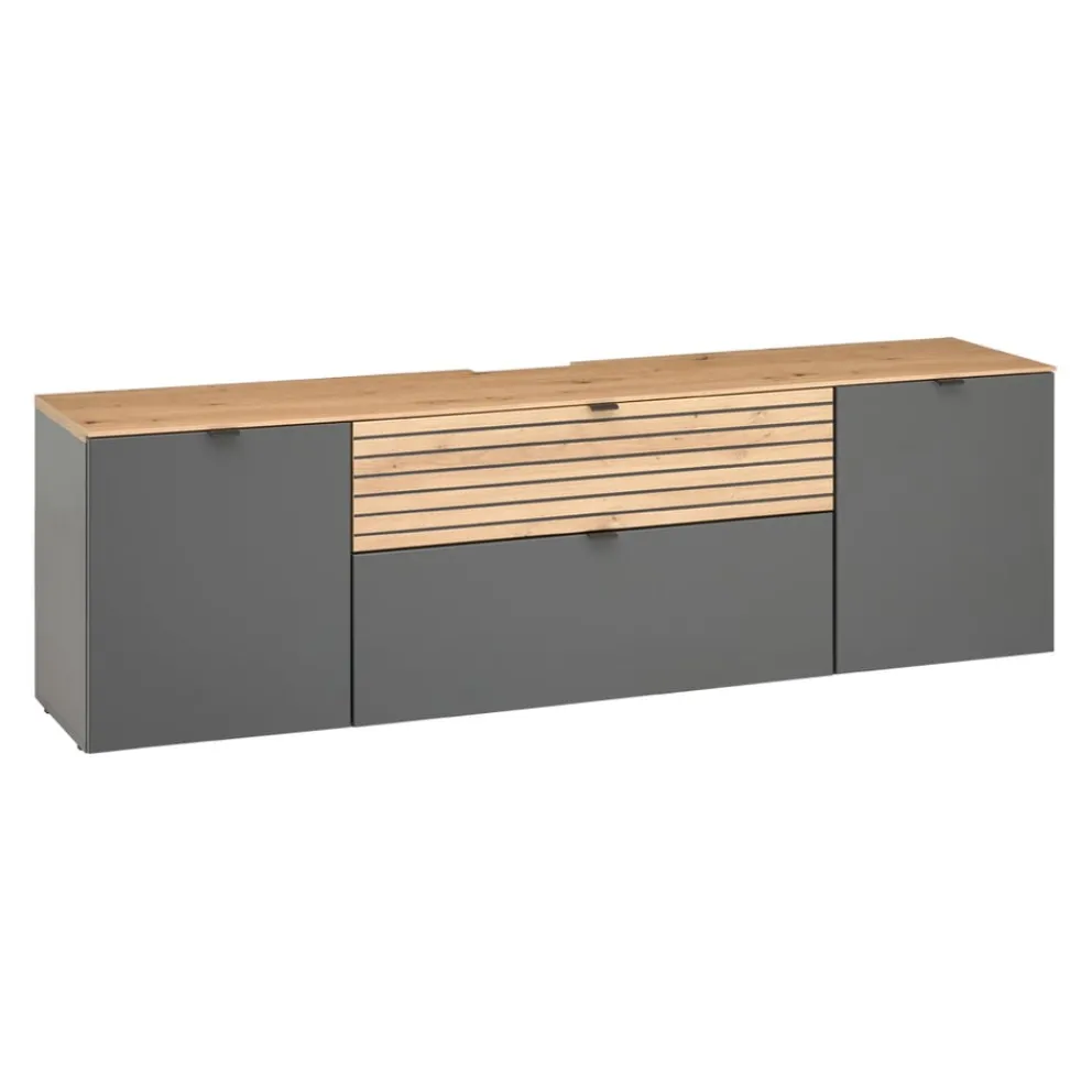 Voleo Lowboard Laura anthrazit, eichefarbig Hot