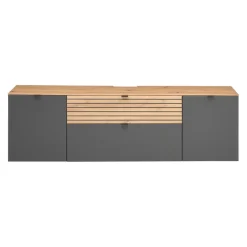 Voleo Lowboard Laura anthrazit, eichefarbig Hot