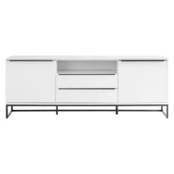 Xora Lowboard Lille schwarz, weiss Outlet