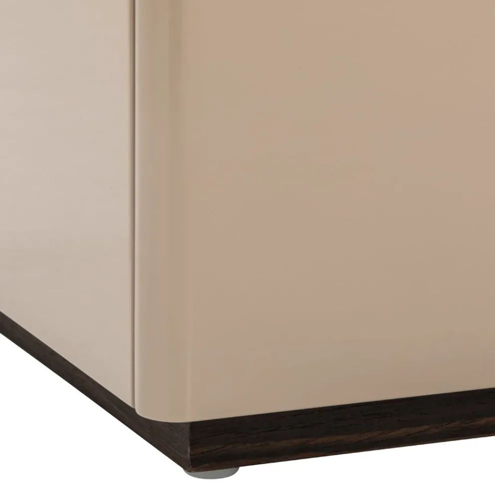 Edition Lowboard Rhea crème, nussbaumfarbig