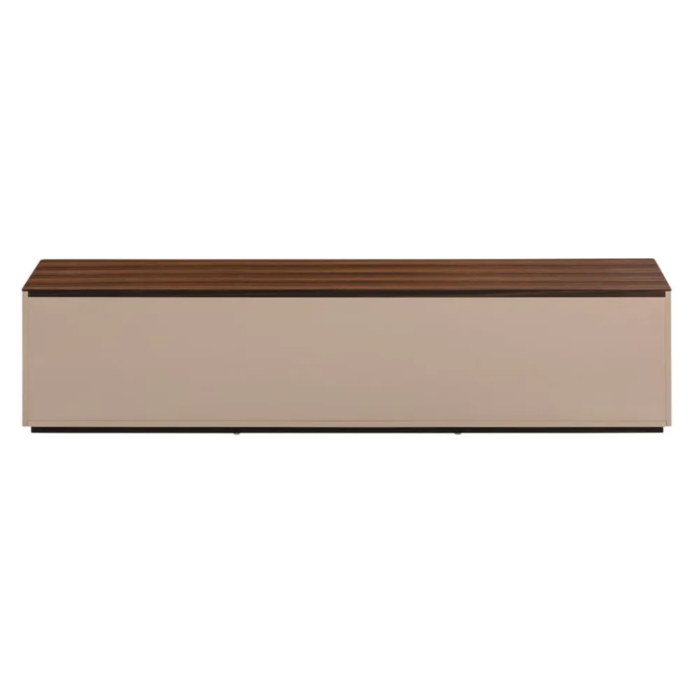 Edition Lowboard Rhea crème, nussbaumfarbig