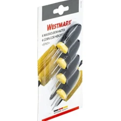 Westmark Maiskolbenhalter Spiky schwarz