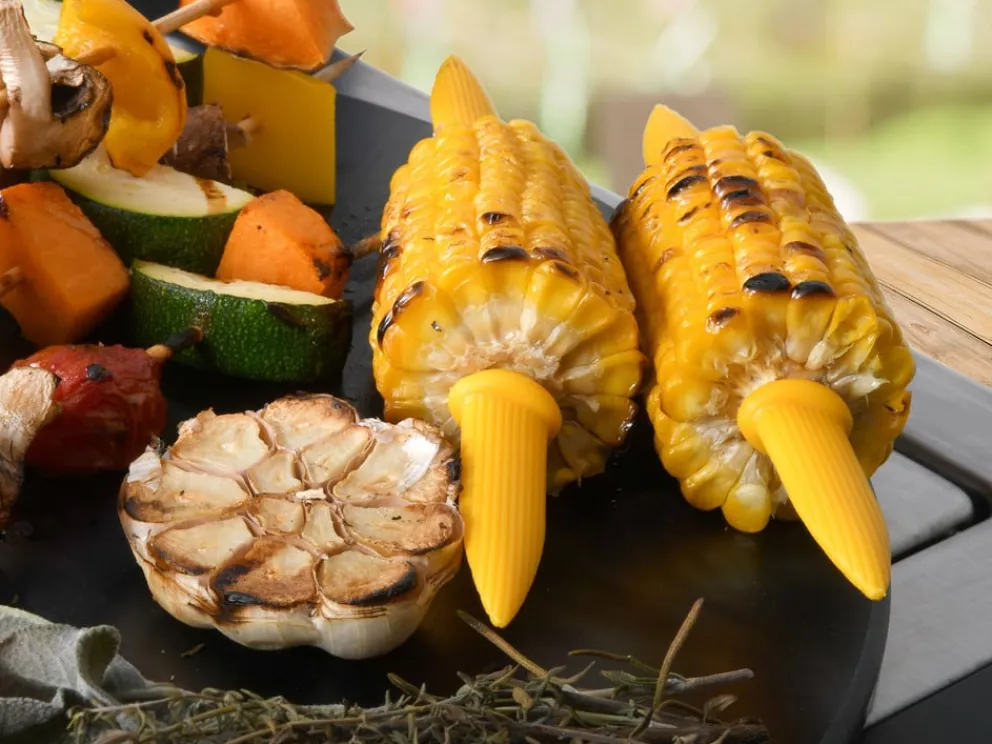 BBQ Dragon Maiskolbenhalter Zubehör gelb