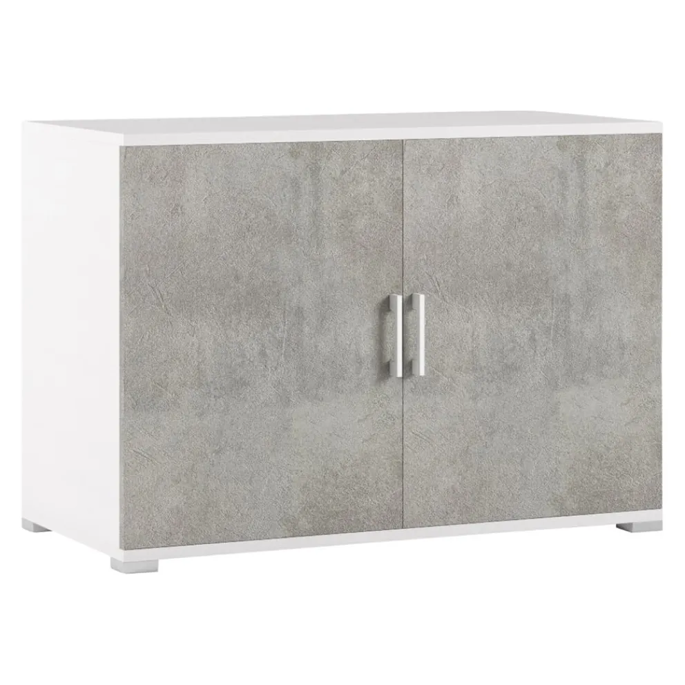 Sikelia Mehrzweckschrank Clean betongrau, weiss Sale