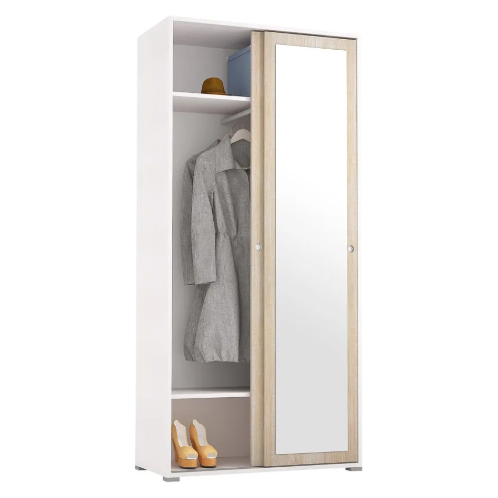 Sikelia Mehrzweckschrank Clean eichefarbig, weiss Outlet