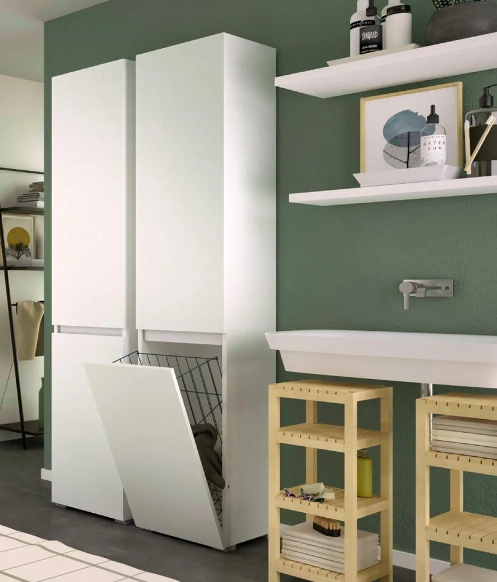 Sikelia Mehrzweckschrank Clean weiss Outlet