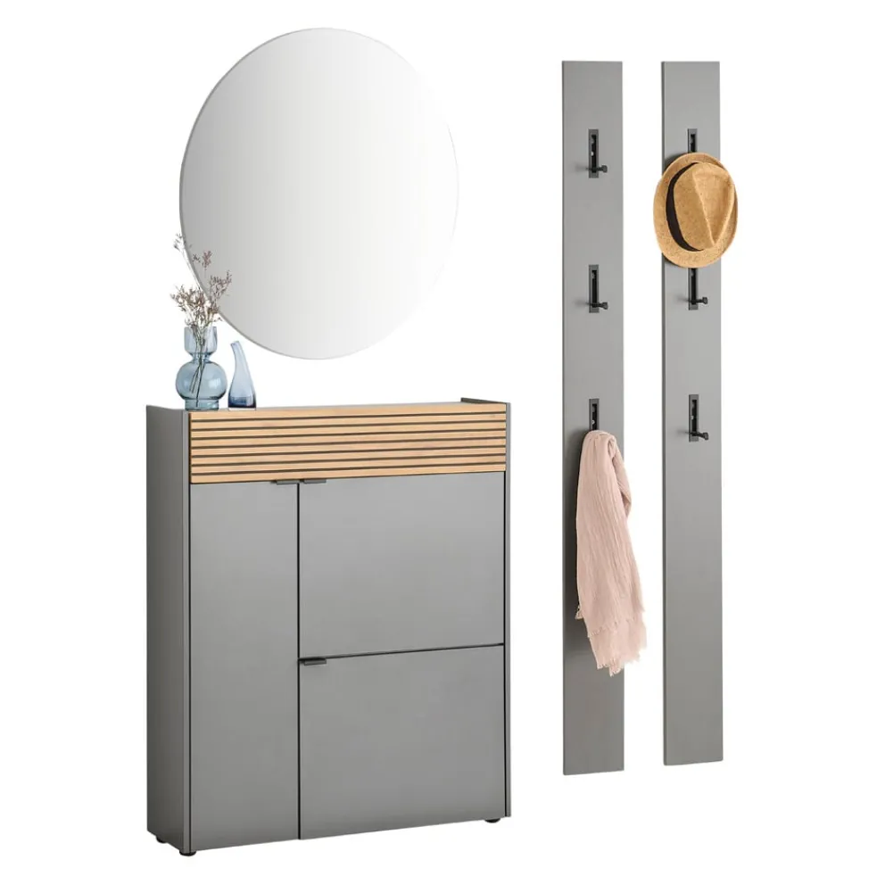 Voleo Mehrzweckschrank Rio eichefarbig, graphit New