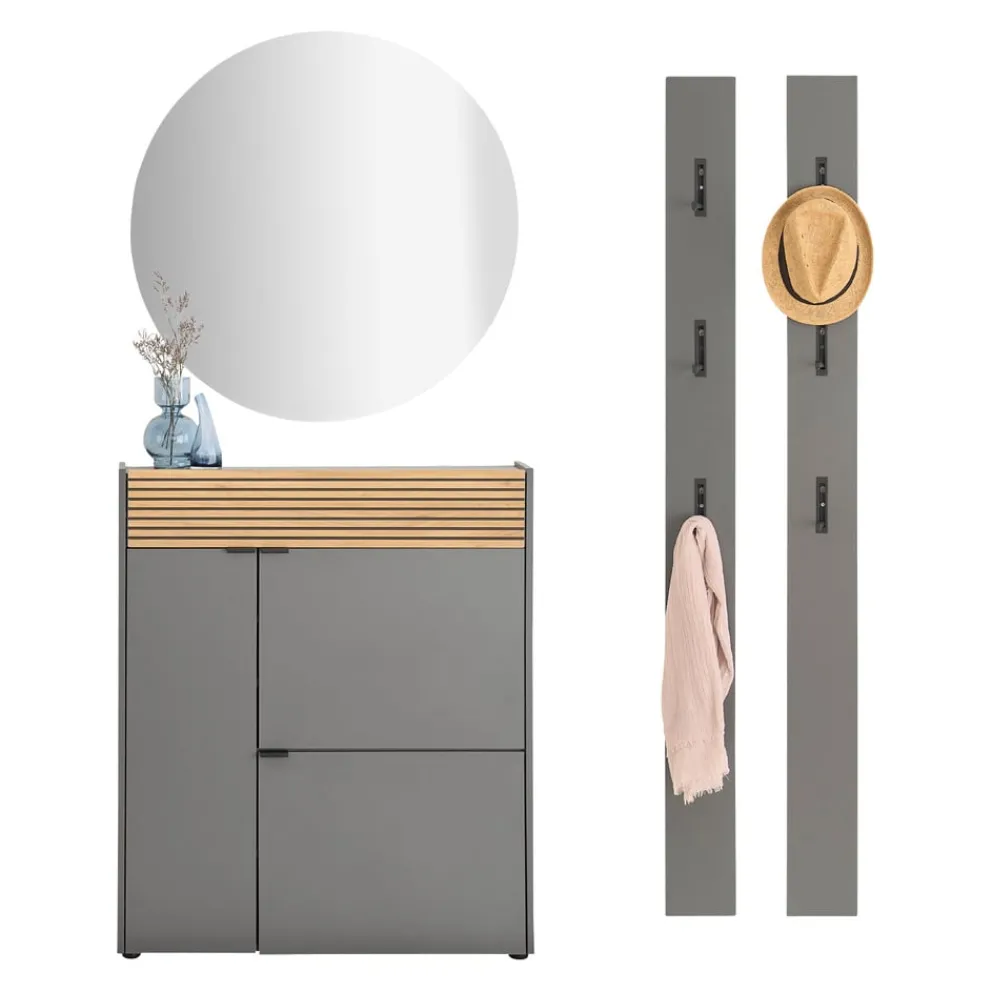 Voleo Mehrzweckschrank Rio eichefarbig, graphit New